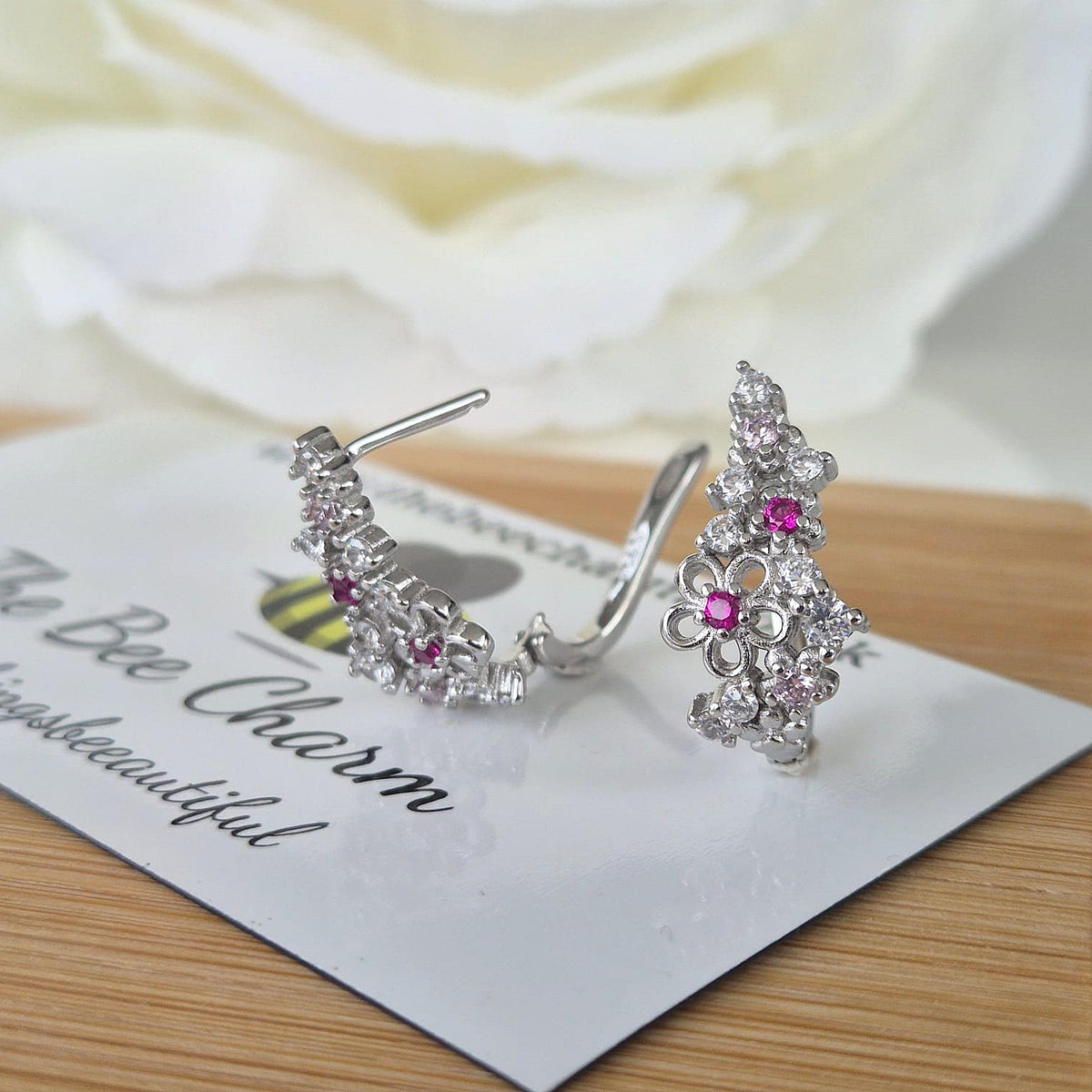 Cherry Blossom Earrings - Sterling Silver S925