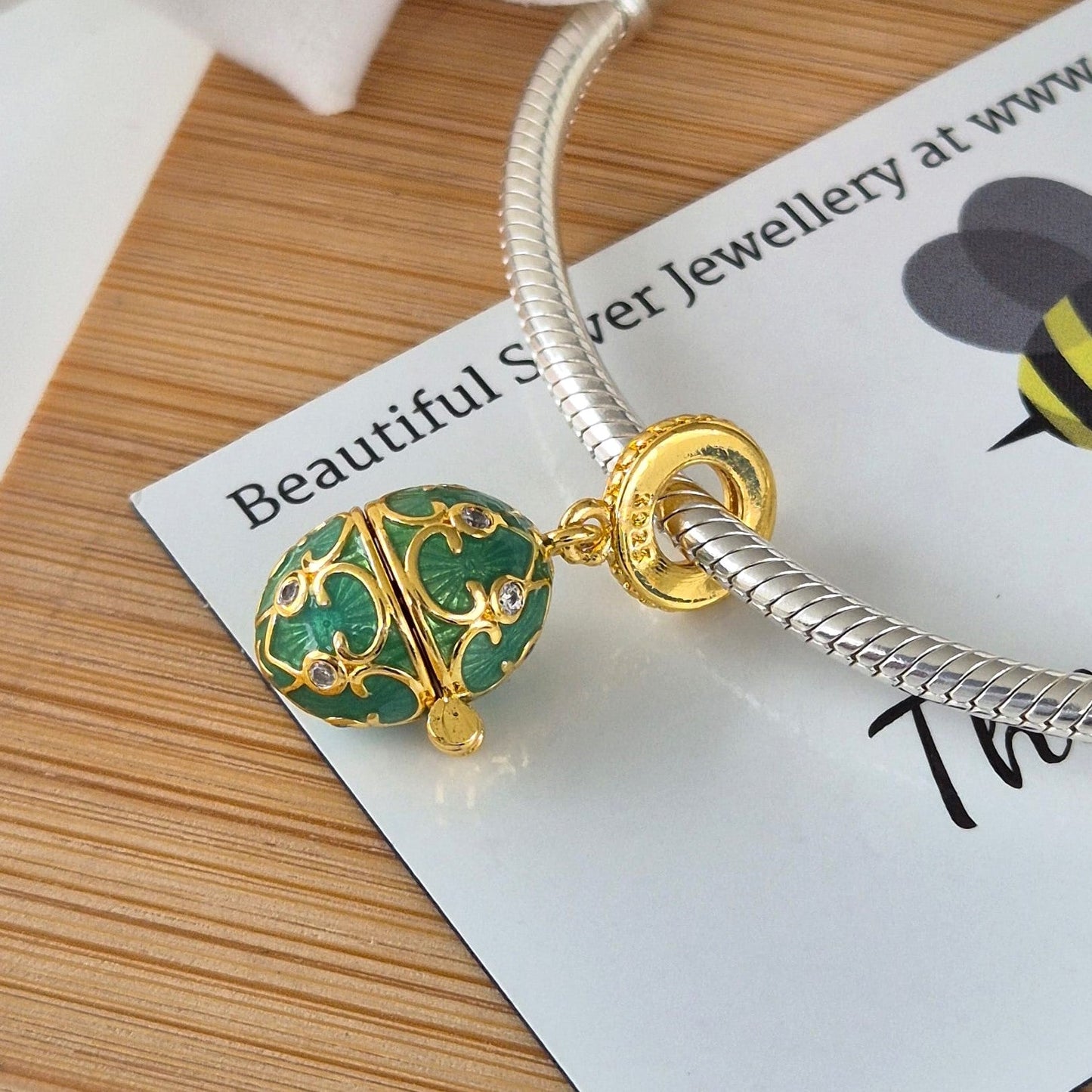 Faberge Egg Charm - The Bee Charm