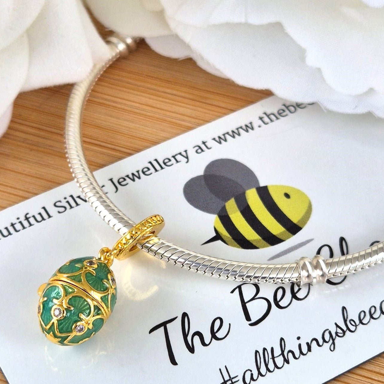 Faberge Egg Charm - The Bee Charm