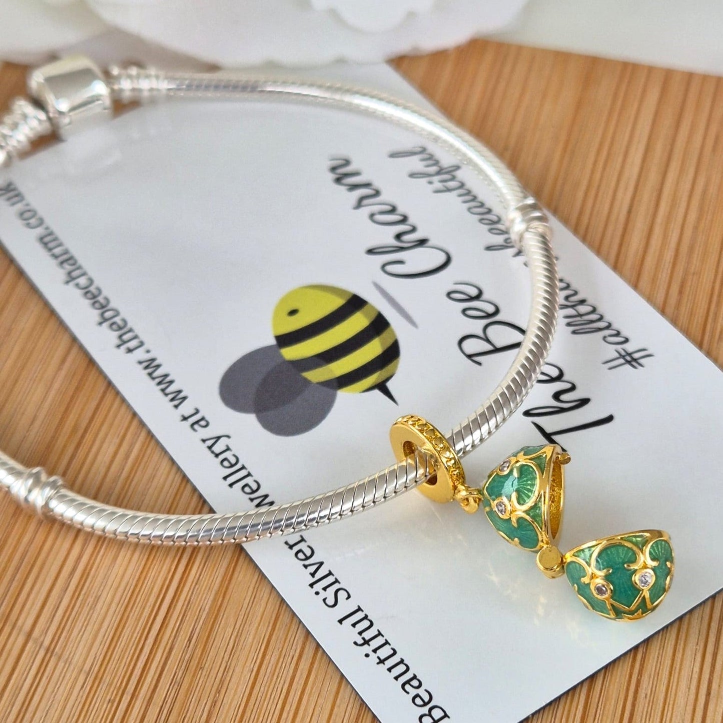 Faberge Egg Charm - The Bee Charm