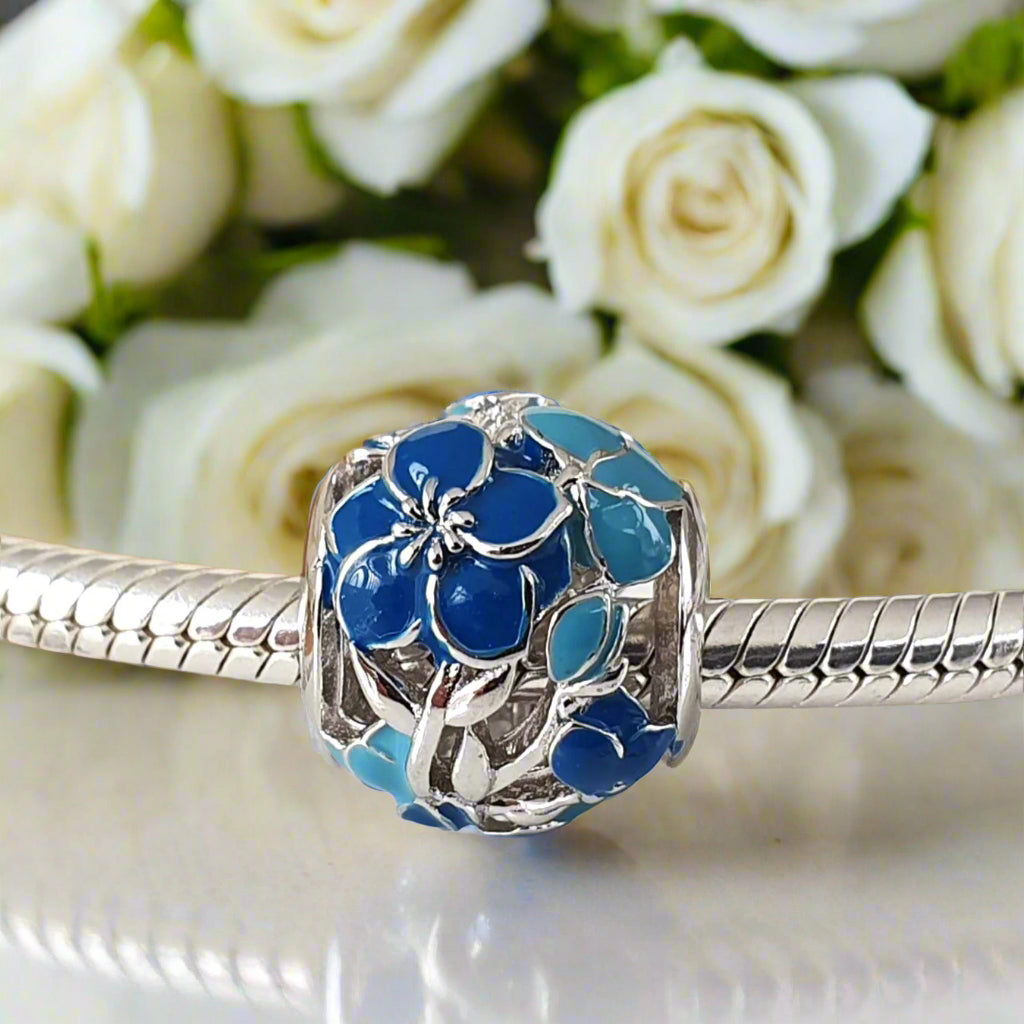 Forget Me Not Charm (Alzheimer's) - The Bee Charm