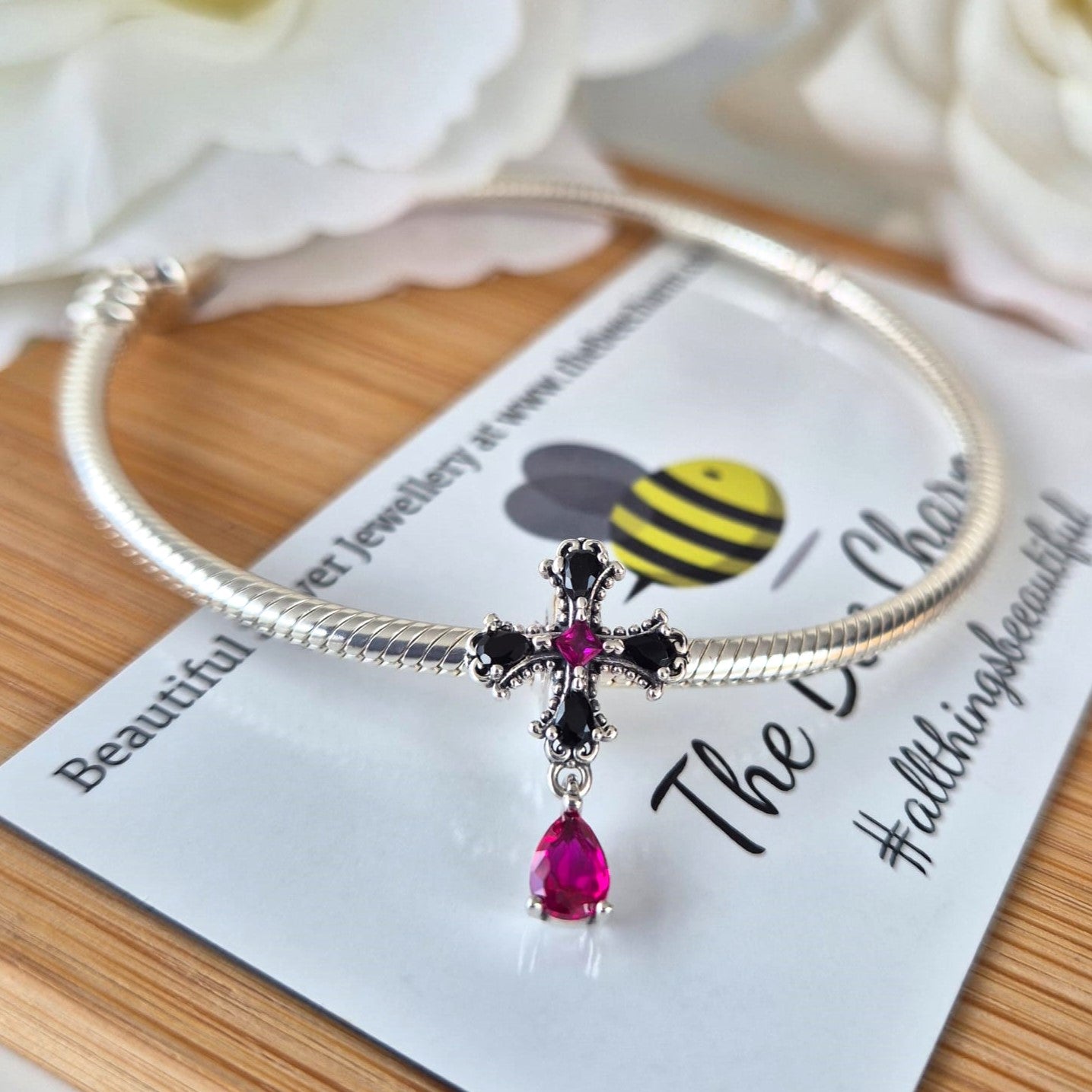 Gothic Cross Charm - The Bee Charm