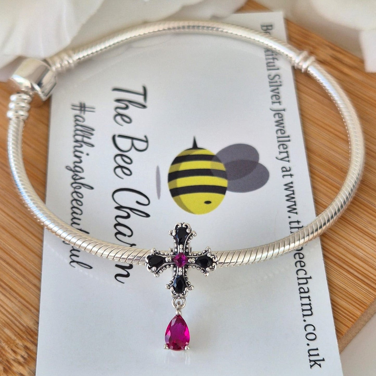 Gothic Cross Charm - The Bee Charm