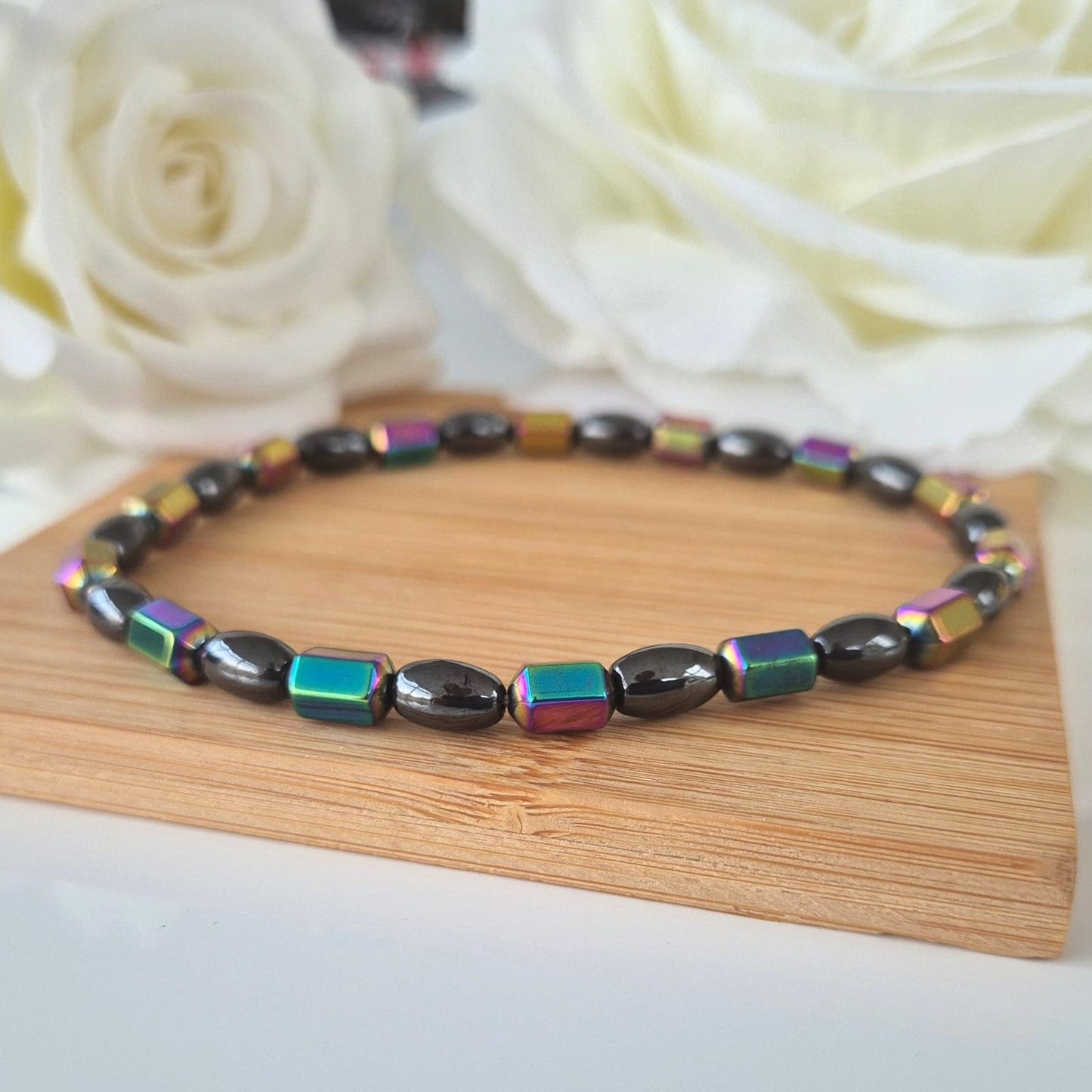 Hematite Anklet (Multi) - The Bee Charm