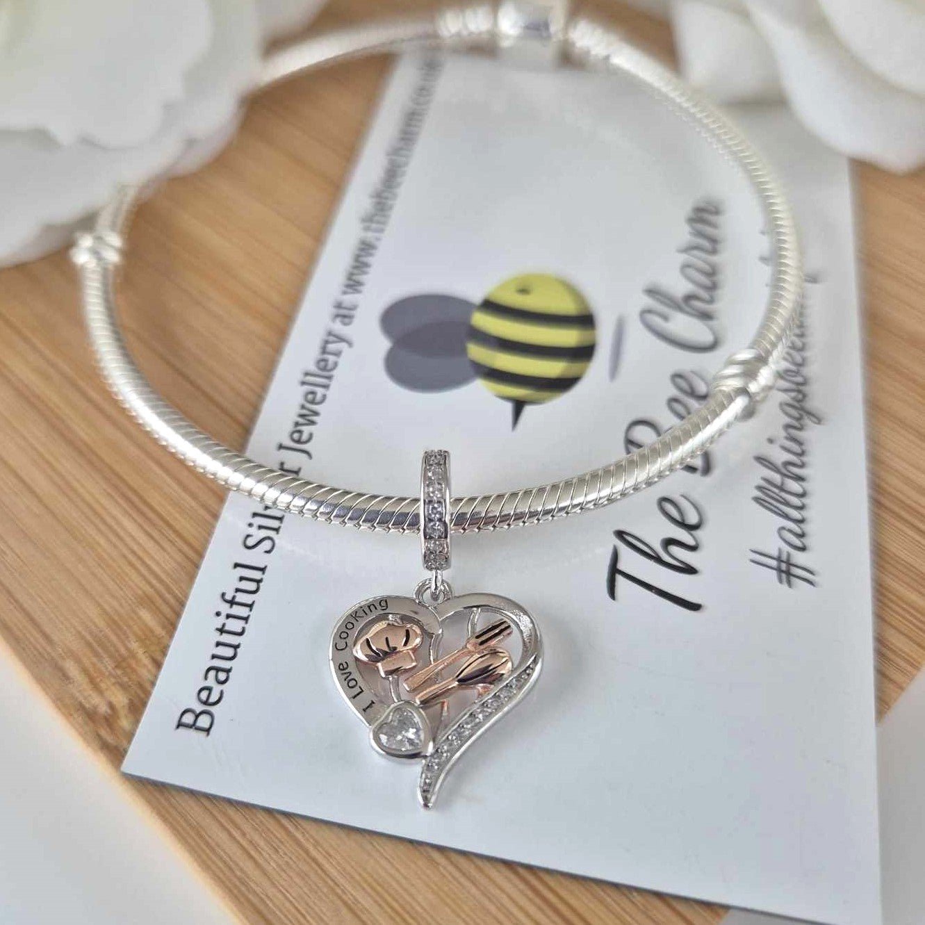 Love To Cook Charm - The Bee Charm