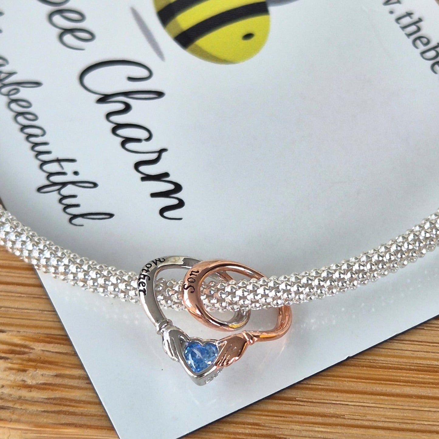 Mother and Son Charm - The Bee Charm