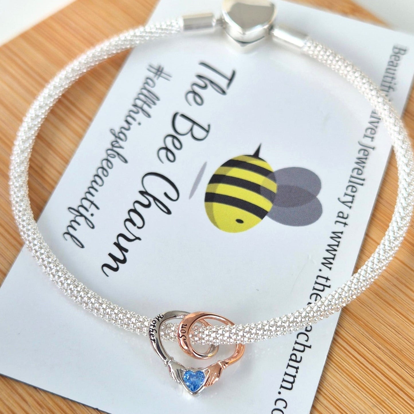 Mother and Son Charm - The Bee Charm