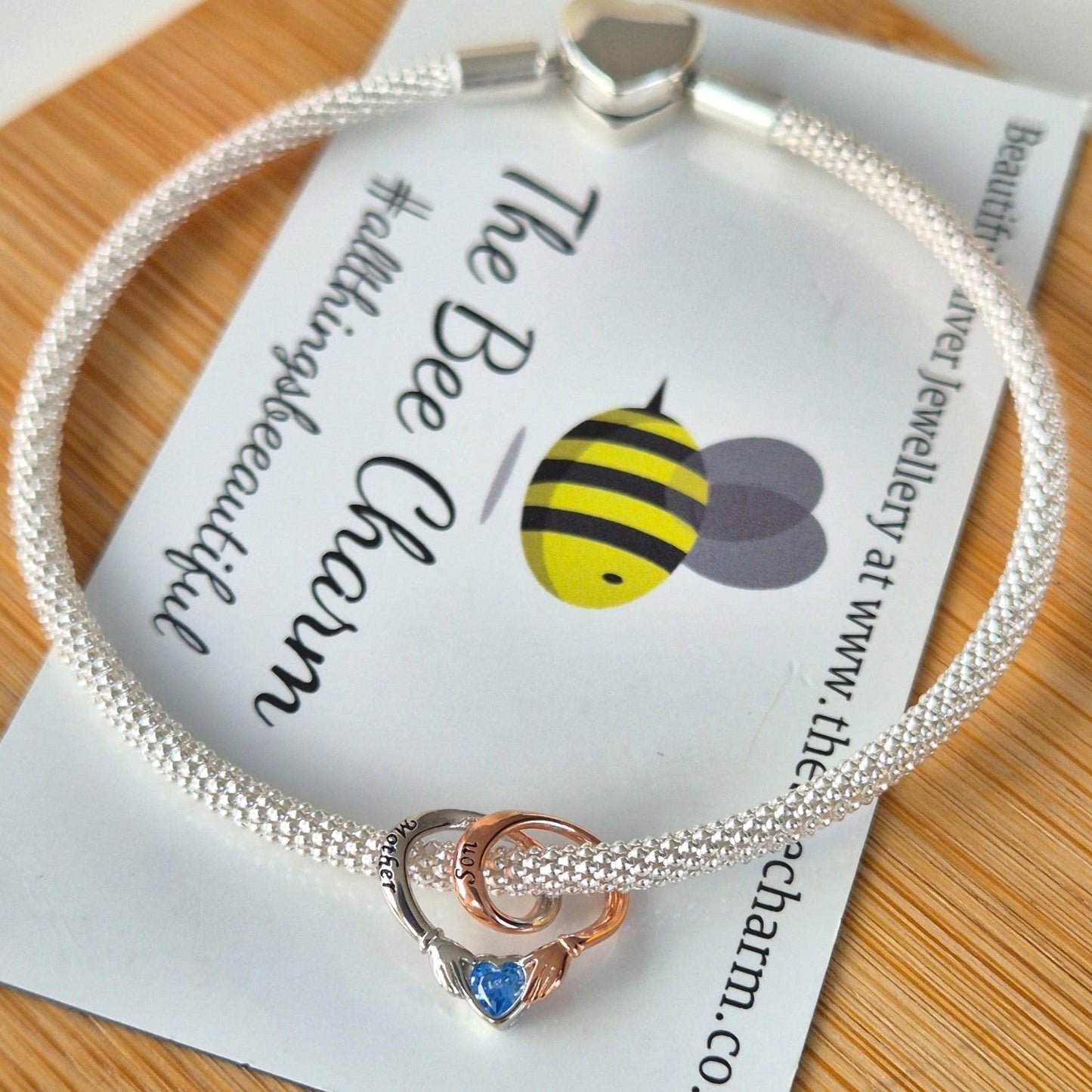 Mother and Son Charm - The Bee Charm
