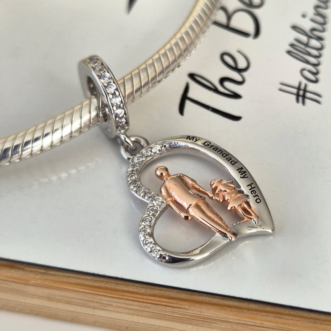 My Hero Grandad Charm - The Bee Charm