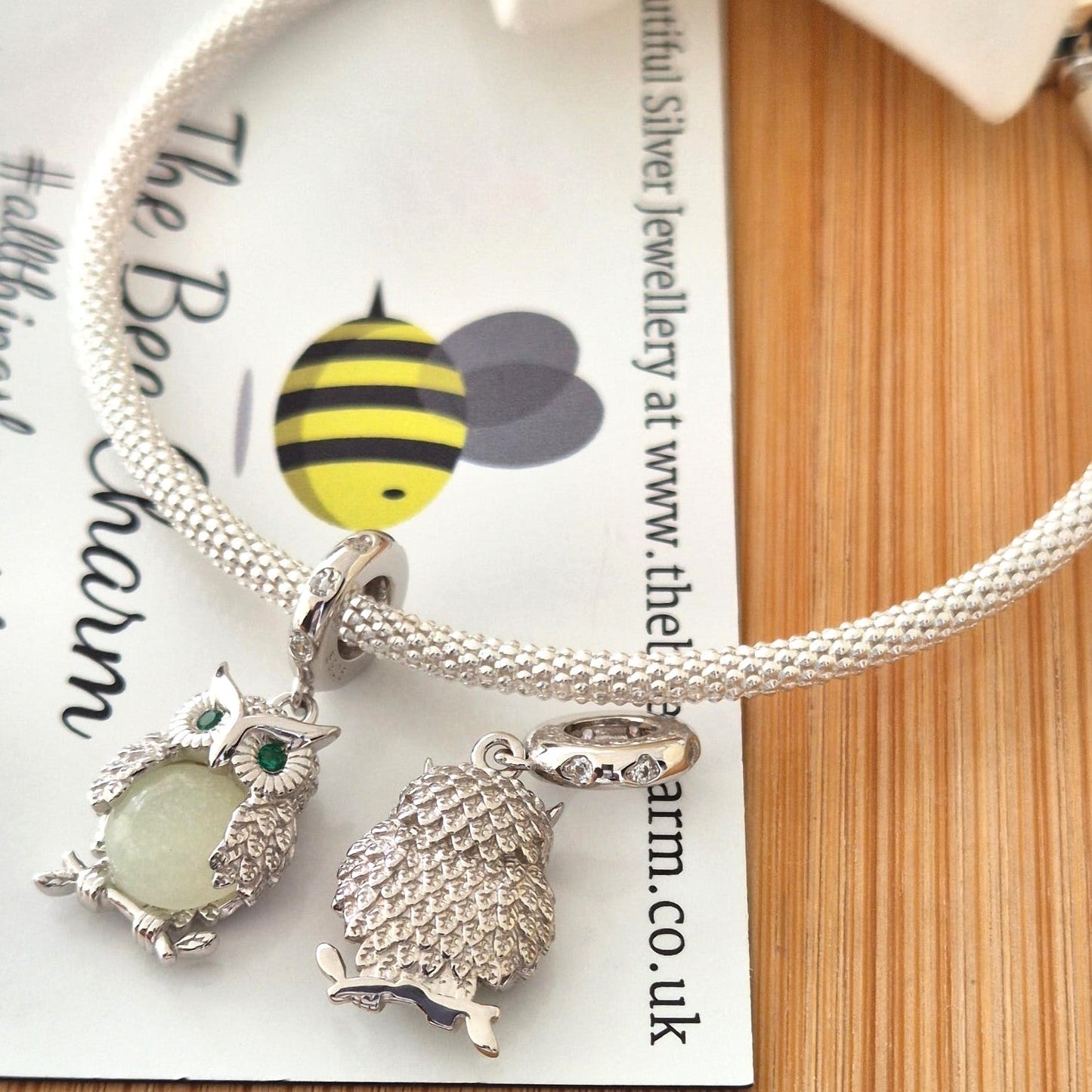 Owl Charm - The Bee Charm