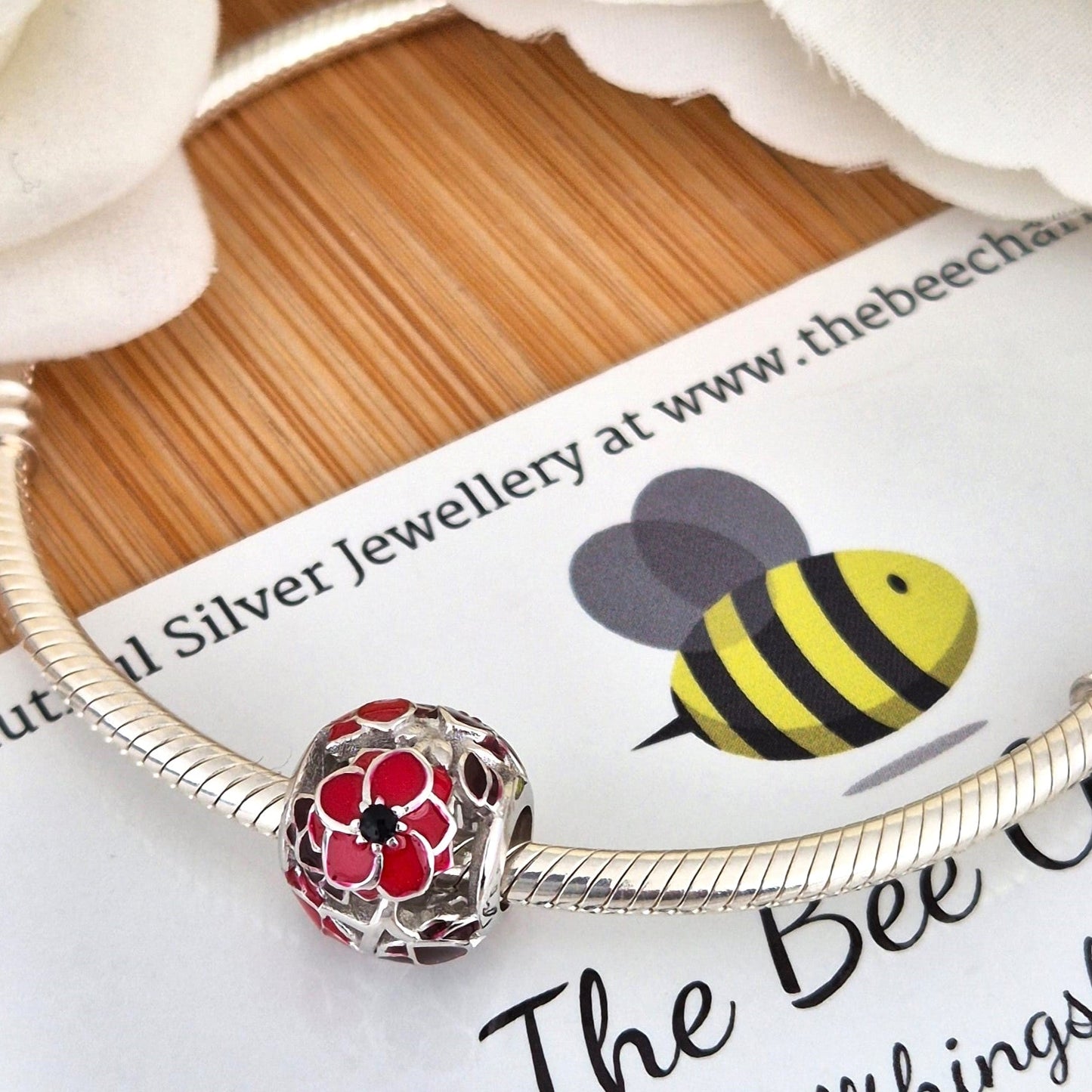 Poppy Charm - The Bee Charm