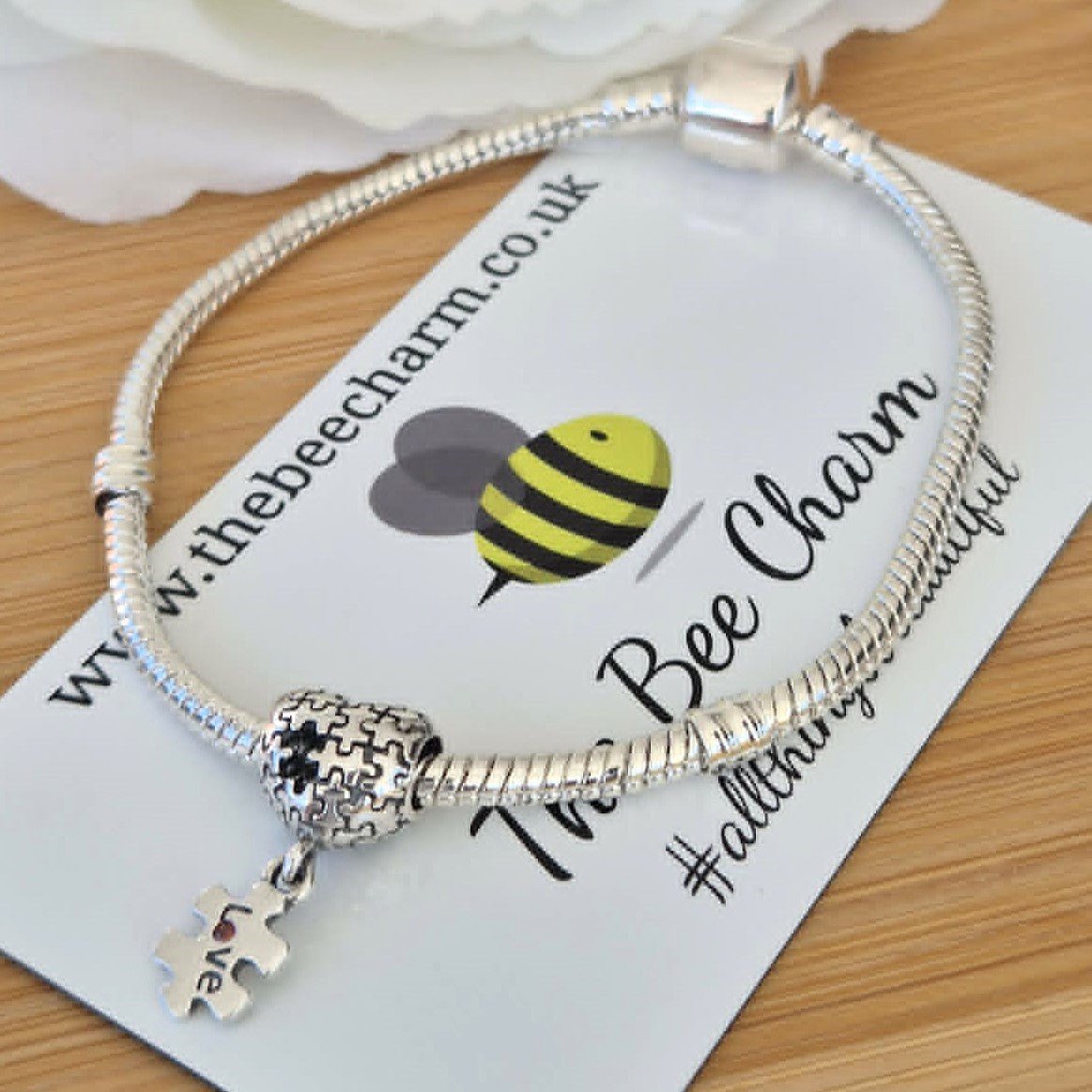 Puzzle Charm (Autism Symbol) - The Bee Charm