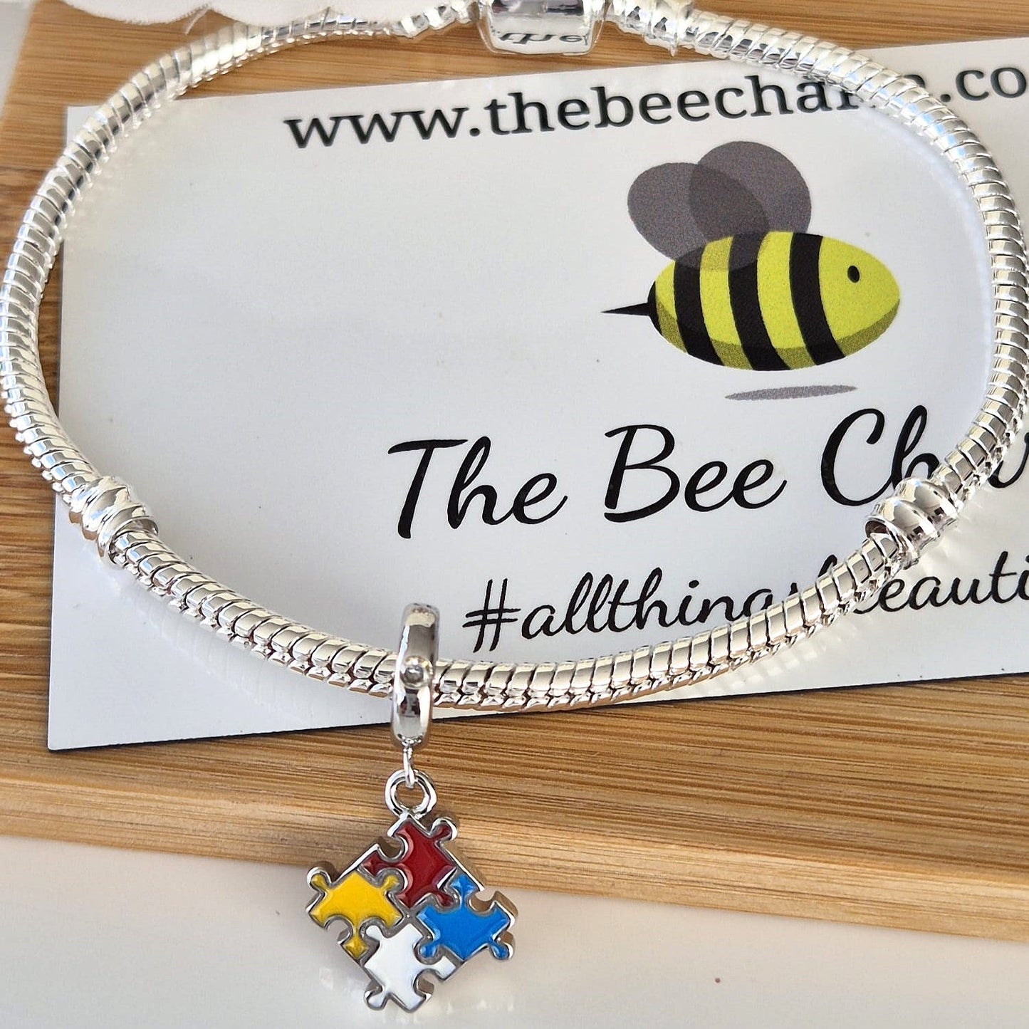 Puzzle Charm (Autism Symbol) - The Bee Charm