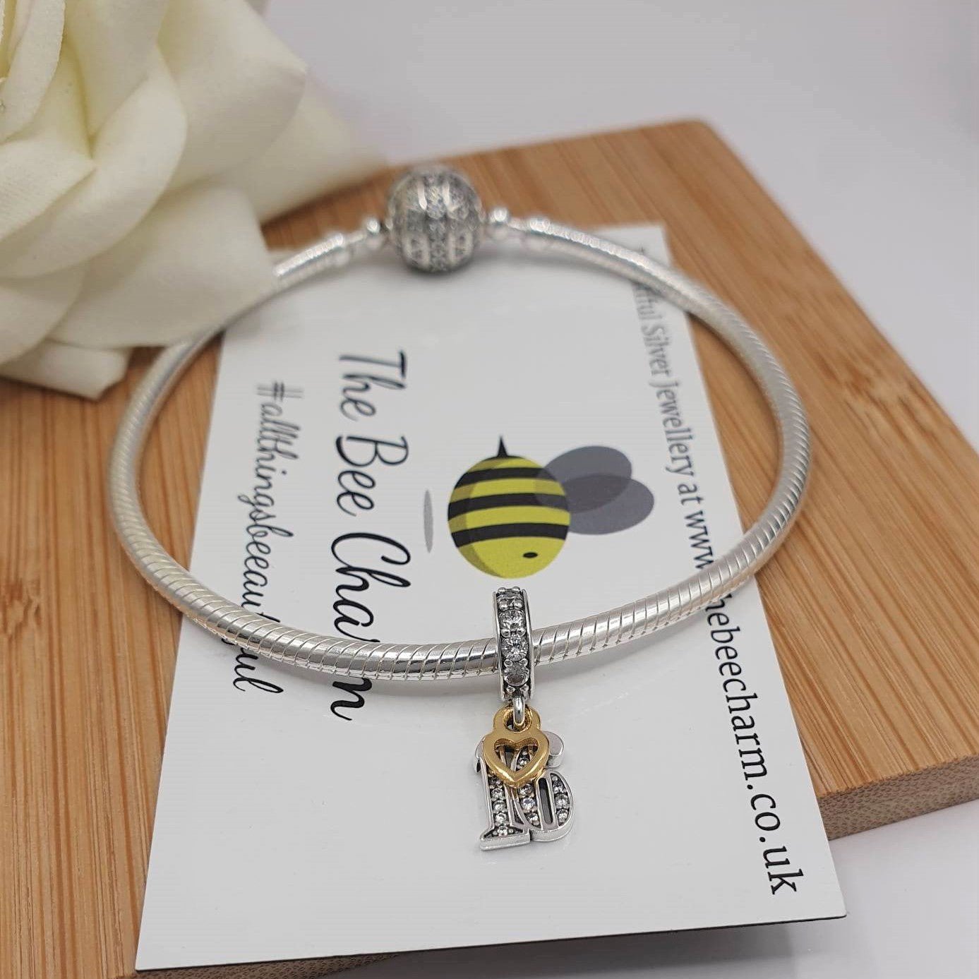 16th Birthday Charm | 925 Sterling Silver | The Bee Charm