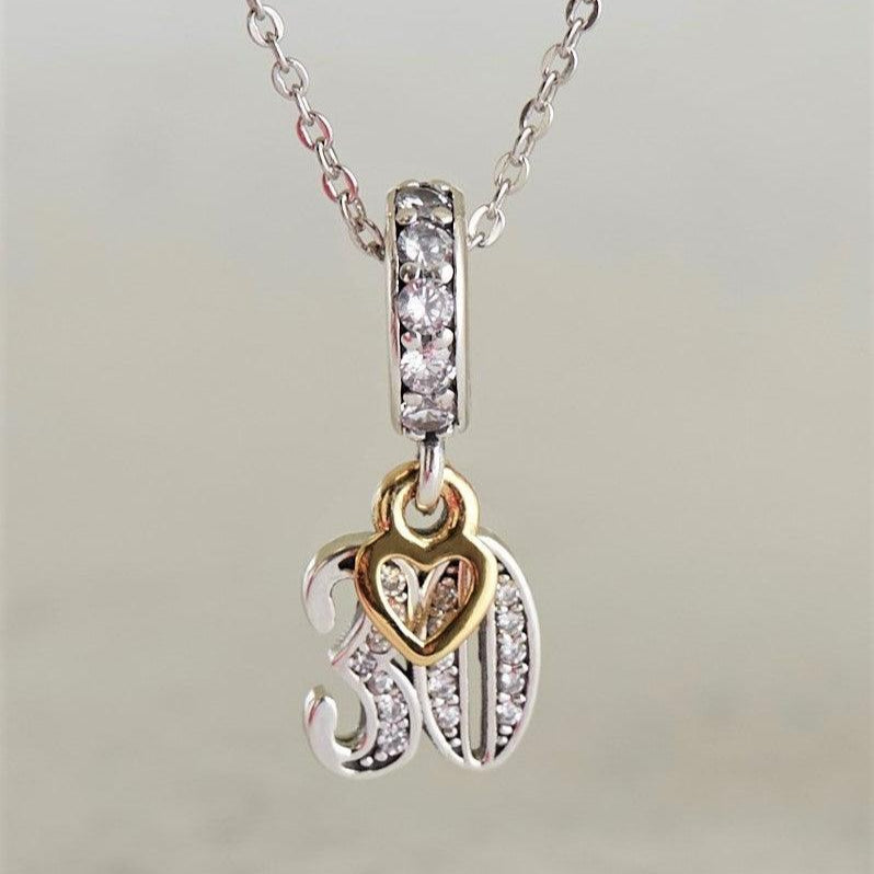 30th Birthday Charm | 925 Sterling Silver | The Bee Charm