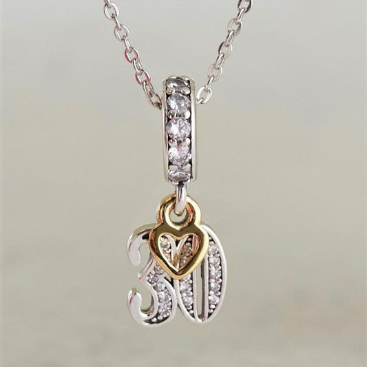 30th Birthday Charm | 925 Sterling Silver | The Bee Charm