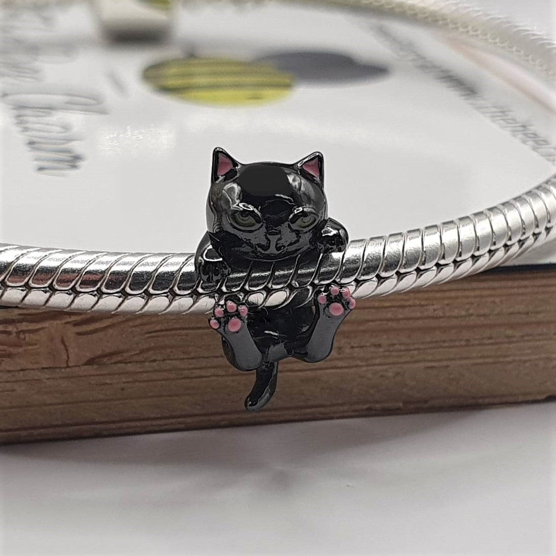 Black Cat Charm- 925 Sterling Buy – The Bee Charm