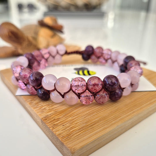 Natural Stone Anklet - Expandable