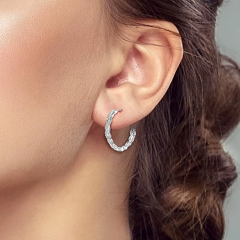 Braided Hoop Earrings