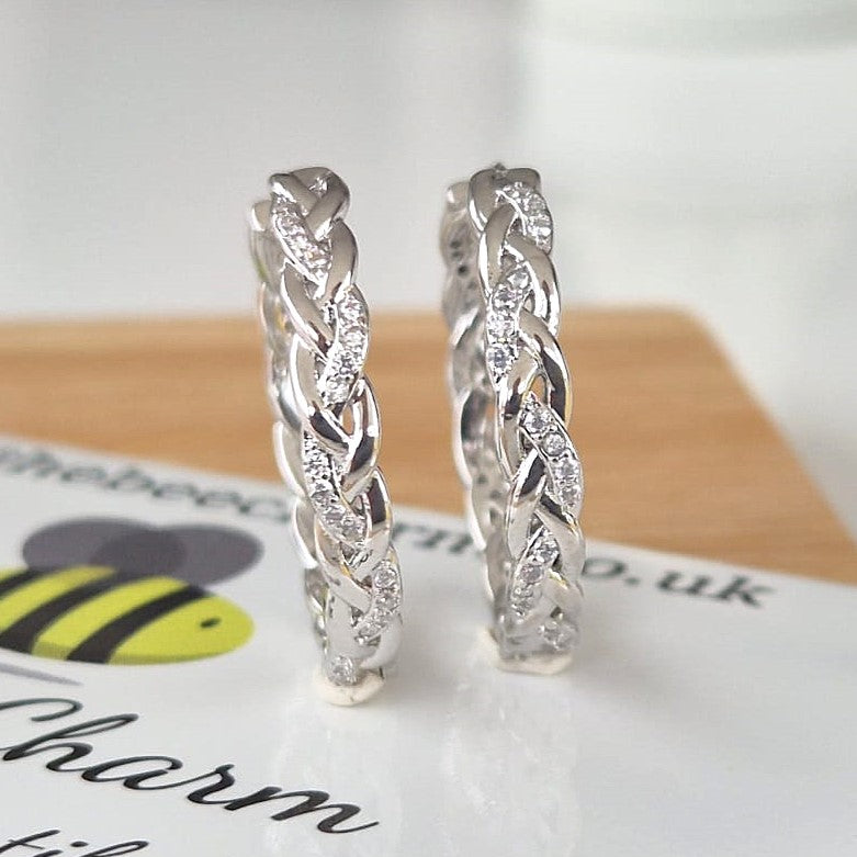 Braided Hoop Earrings
