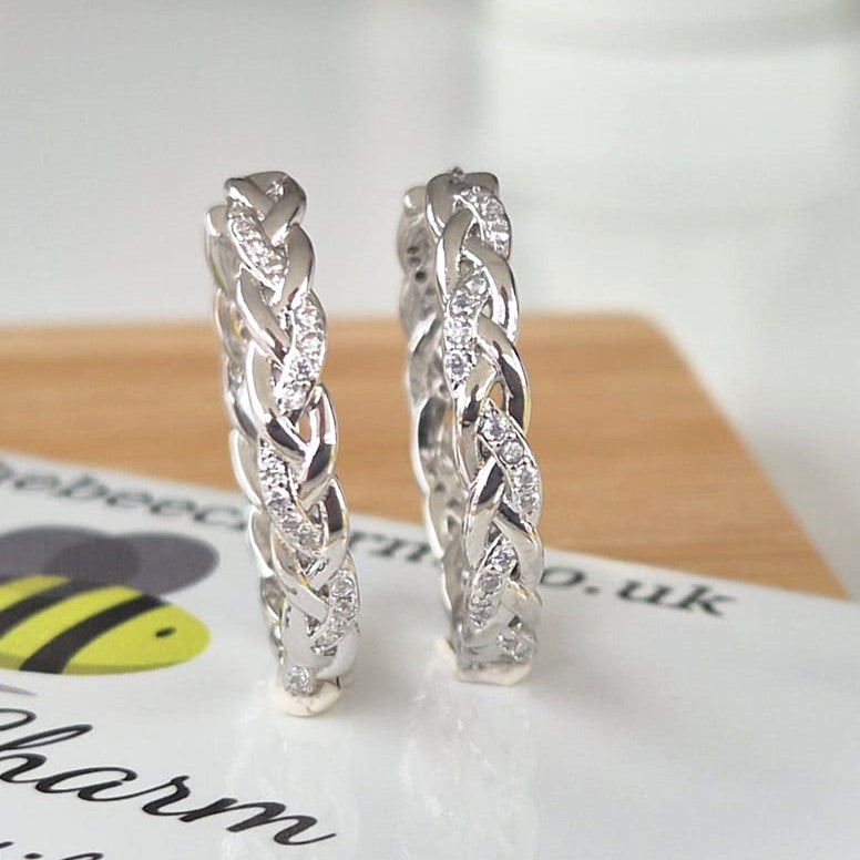 Braided Hoop Earrings