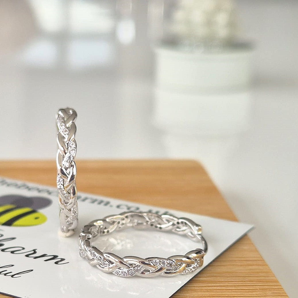 Braided Hoop Earrings