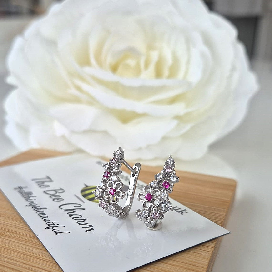 Cherry Blossom Earrings - Sterling Silver S925