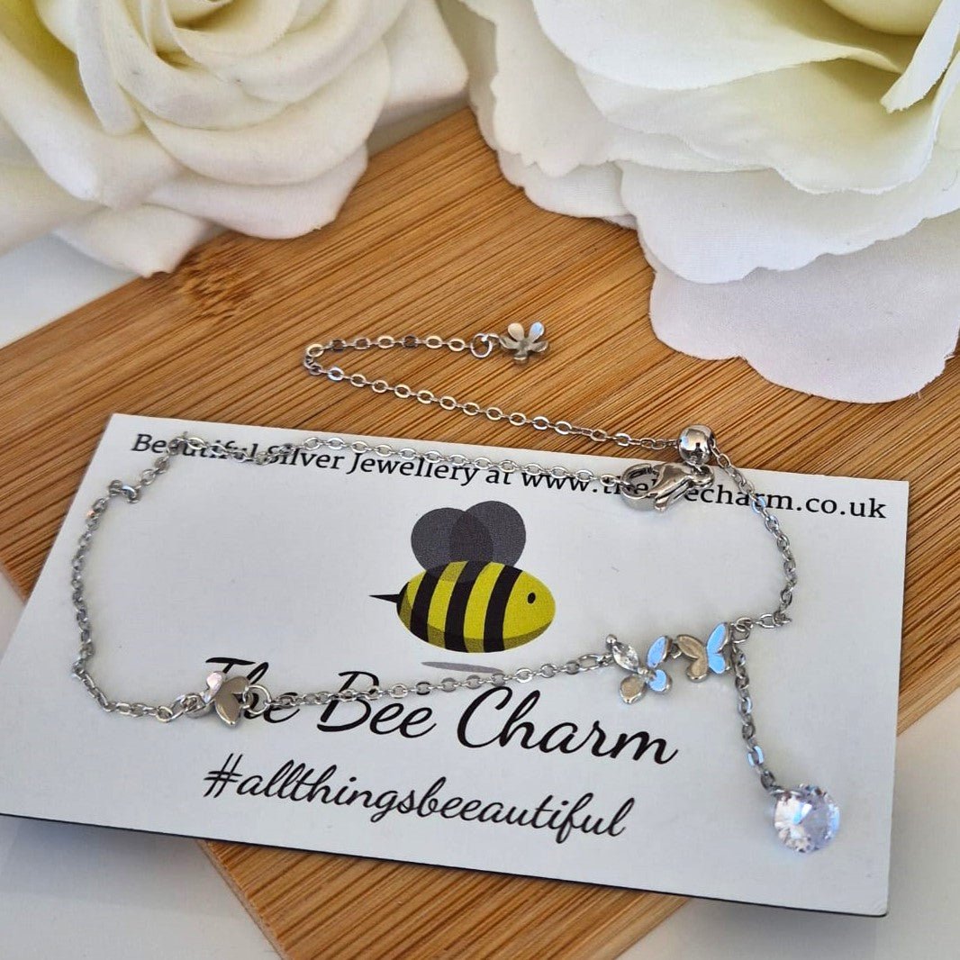 Butterfly Anklet - The Bee Charm