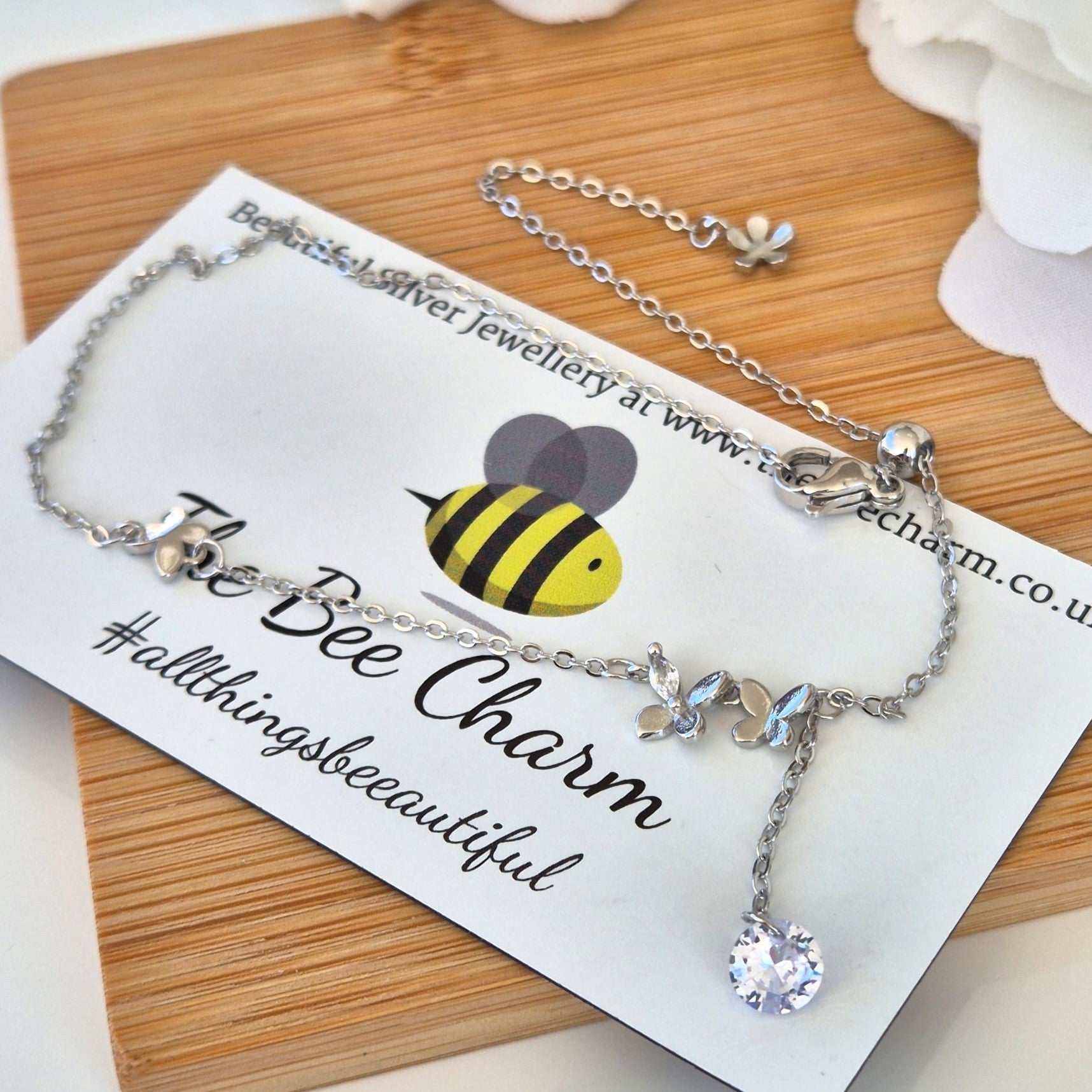 Butterfly Anklet - The Bee Charm