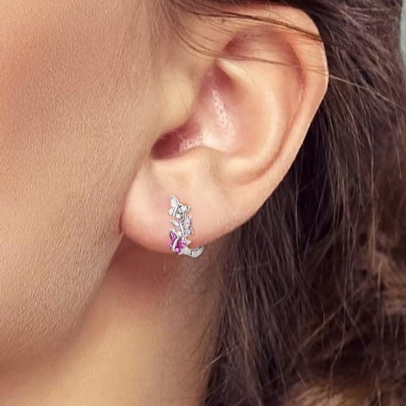 Butterfly Earrings - The Bee Charm - Sterling Silver S925