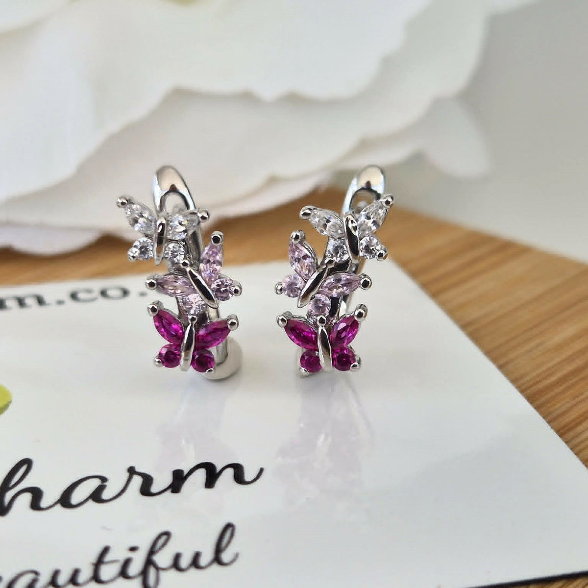 Butterfly Earrings - The Bee - Sterling Silver S925