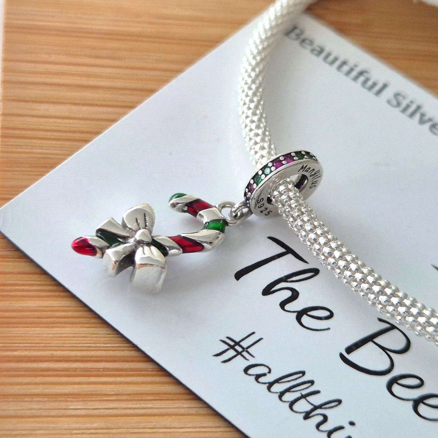 Candy Cane Charm - The Bee Charm