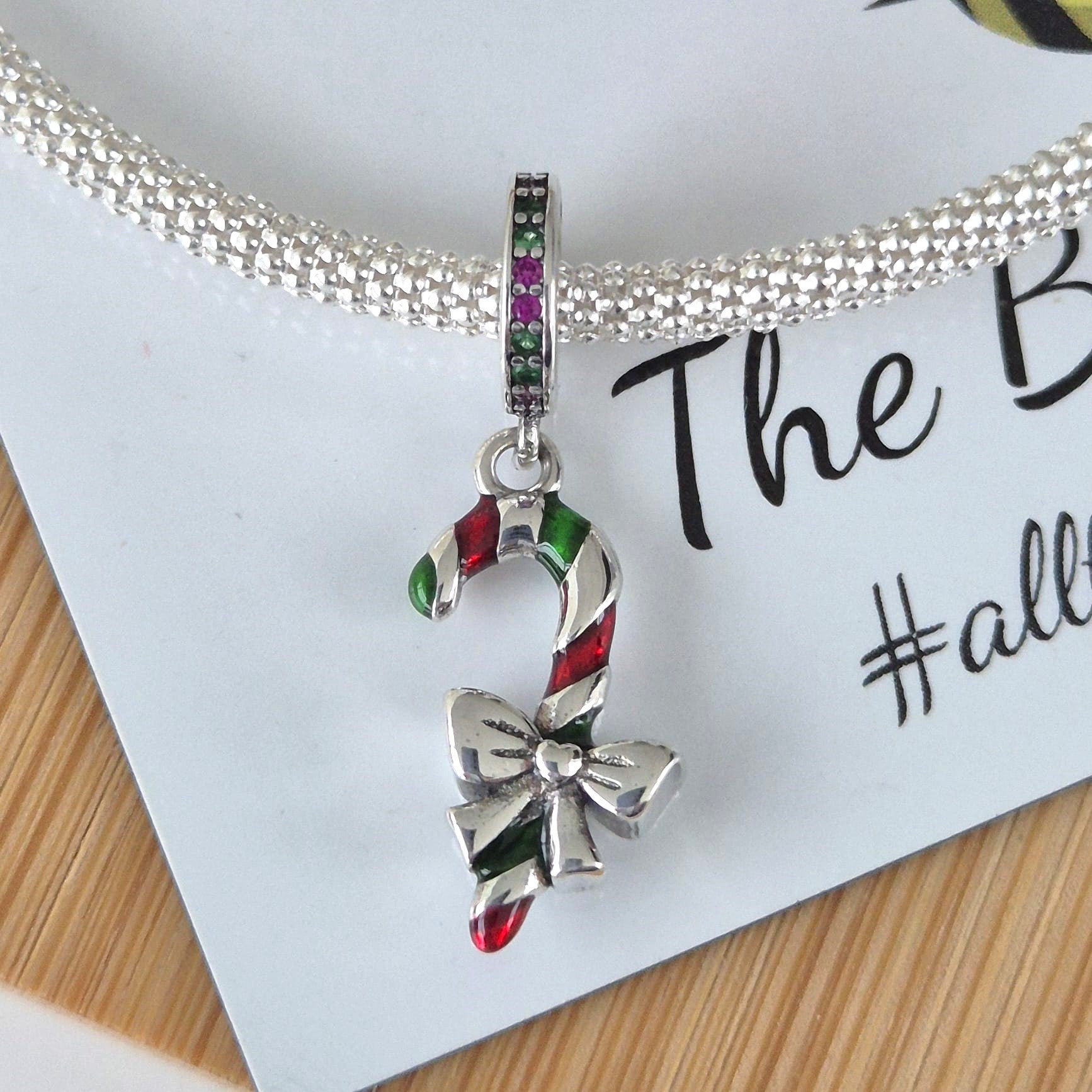 Candy Cane Charm - The Bee Charm