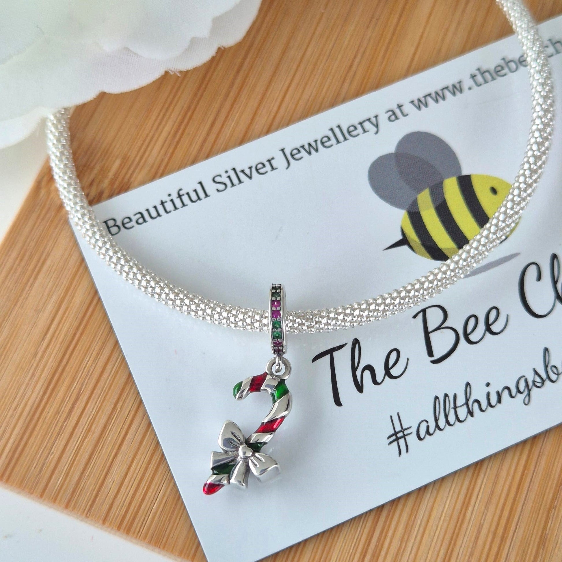 Candy Cane Charm - The Bee Charm