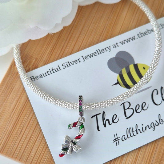 Candy Cane Charm - The Bee Charm