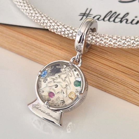 Christmas Globe Charm - The Bee Charm