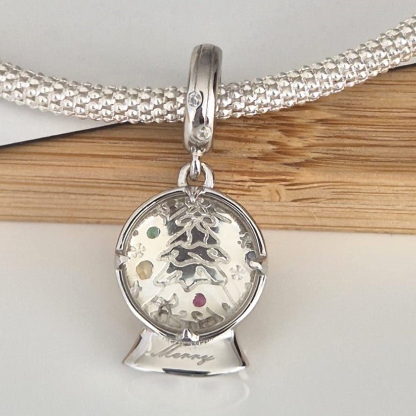 Christmas Globe Charm - The Bee Charm