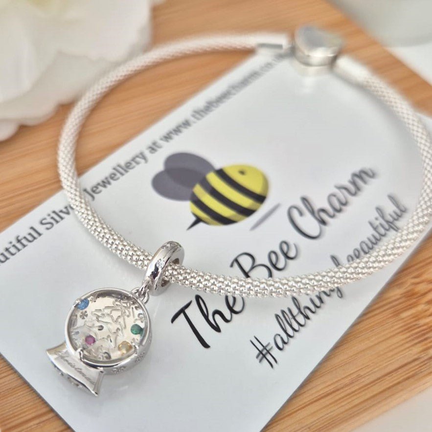 Christmas Globe Charm - The Bee Charm