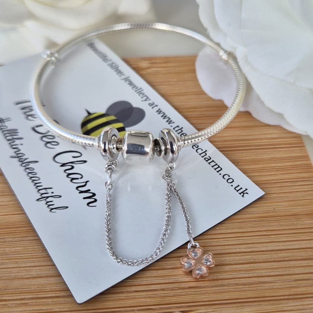 Clover Safety Chain - The Bee Charm