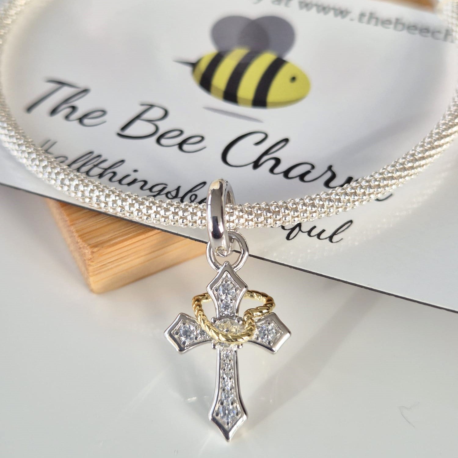 Cross Charm - The Bee Charm