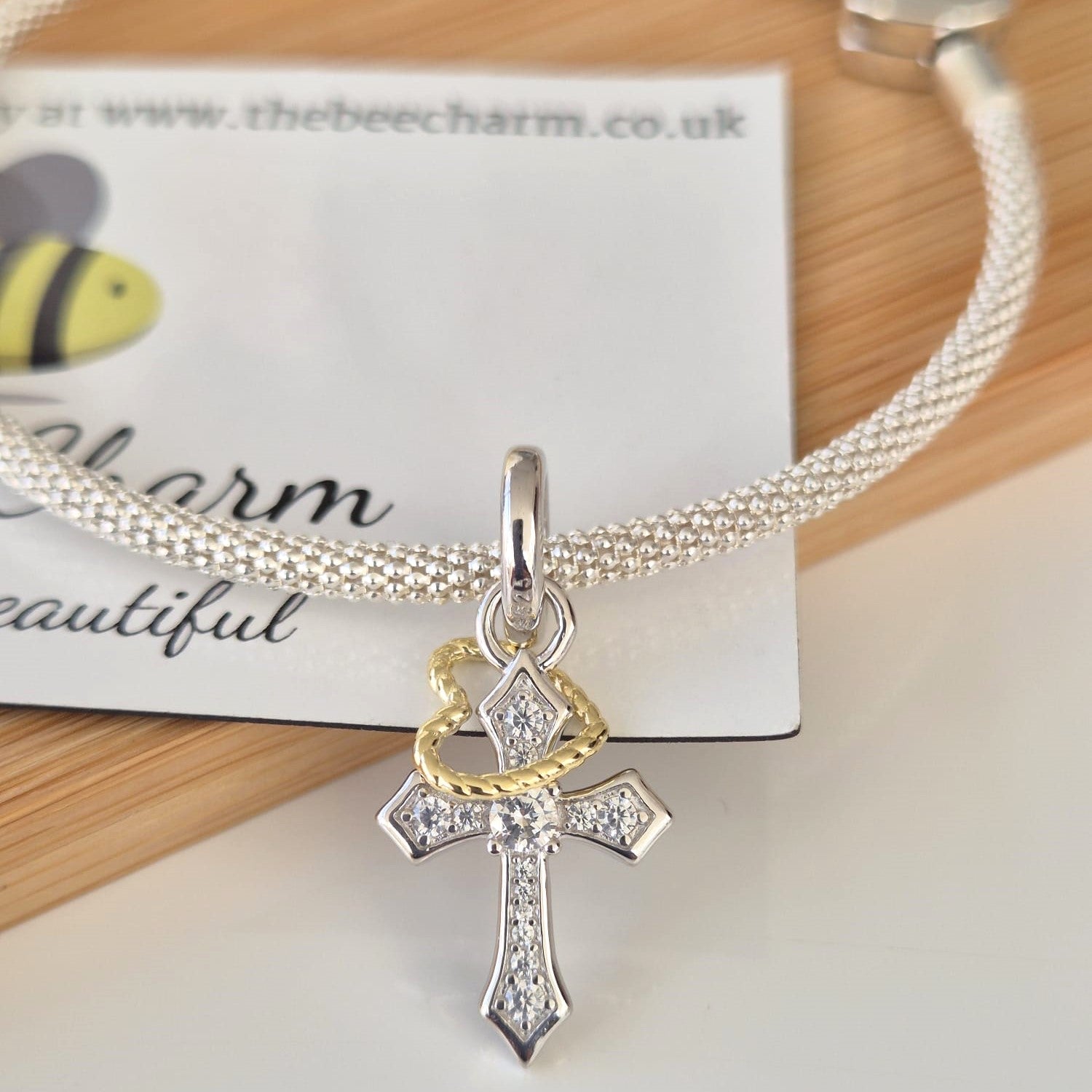 Cross Charm - The Bee Charm
