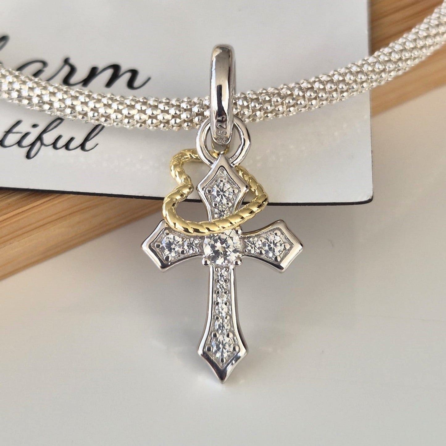 Cross Charm - The Bee Charm