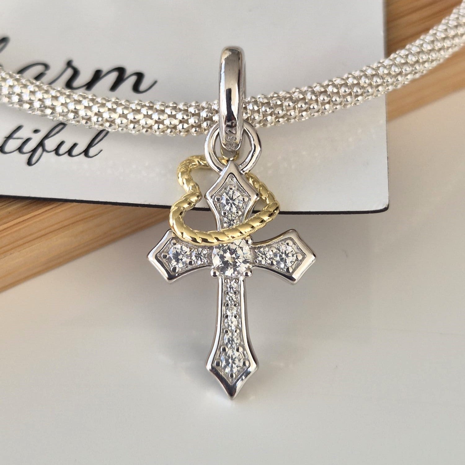 Cross Charm - The Bee Charm