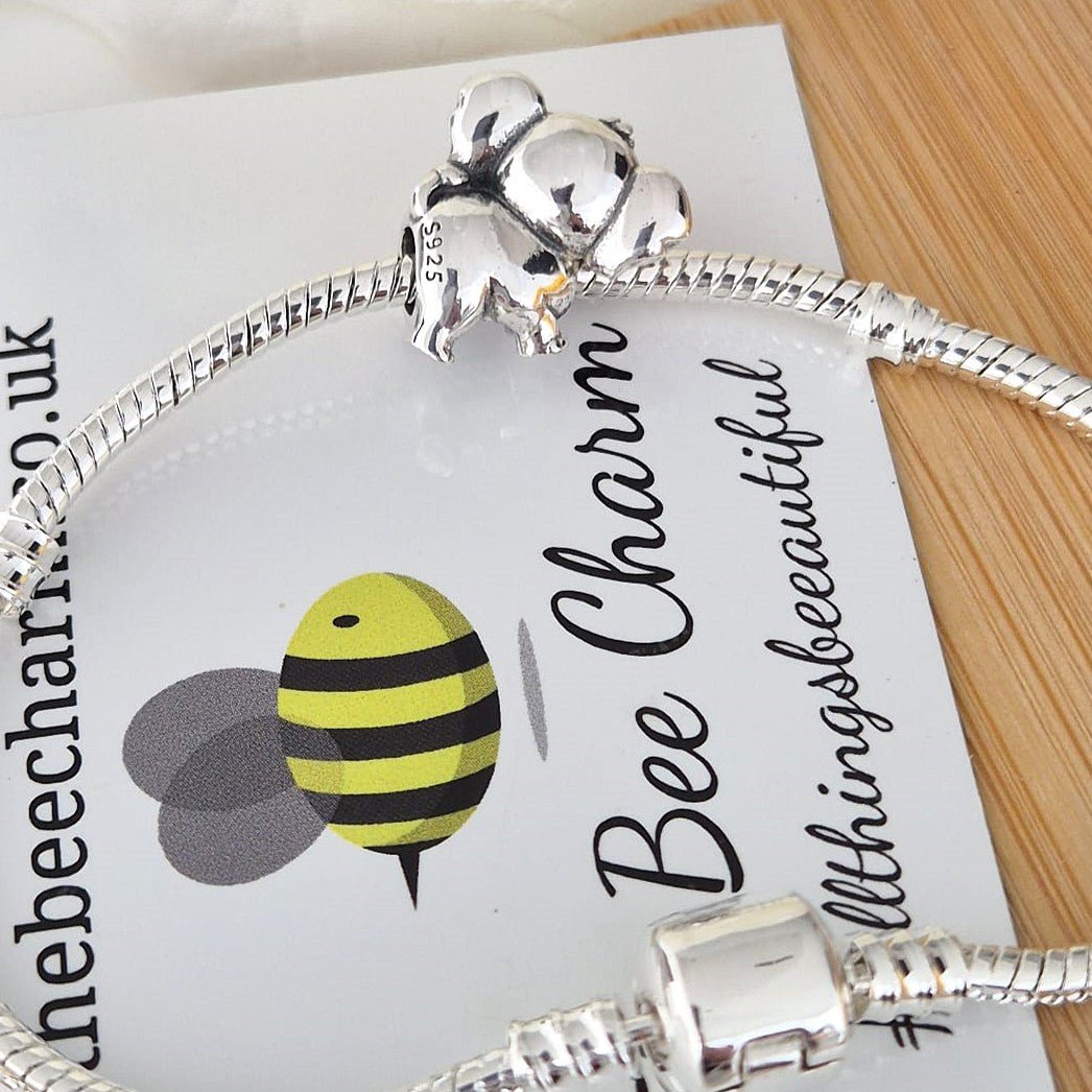 Elephant Charm - The Bee Charm