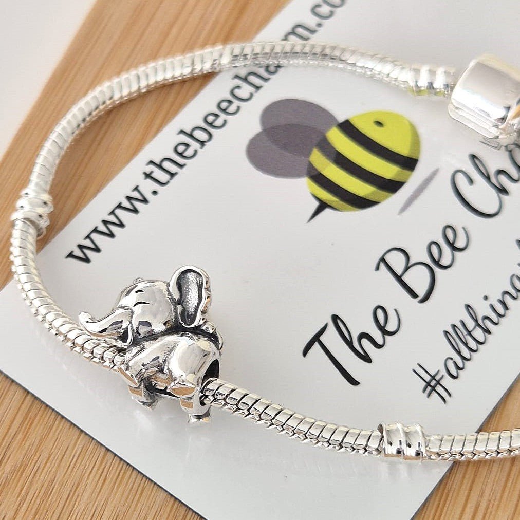 Elephant Charm - The Bee Charm