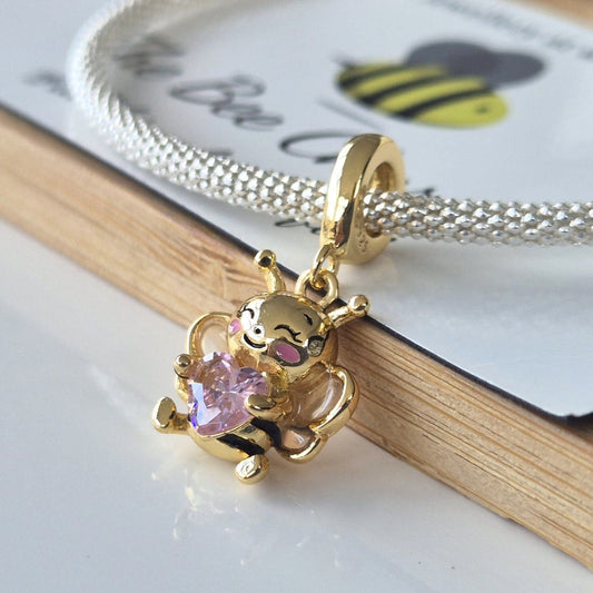 Golden Bumble Bee Charm - The Bee Charm