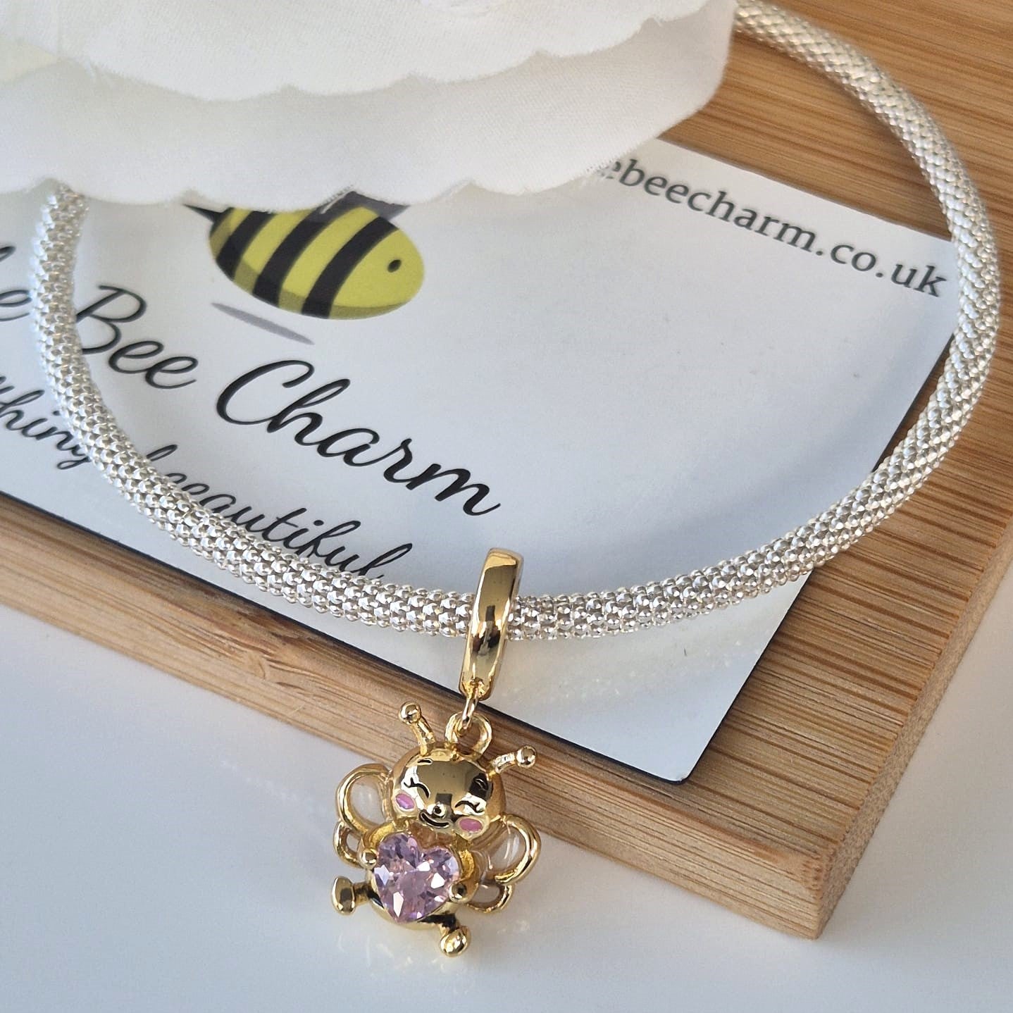 Golden Bumble Bee Charm - The Bee Charm