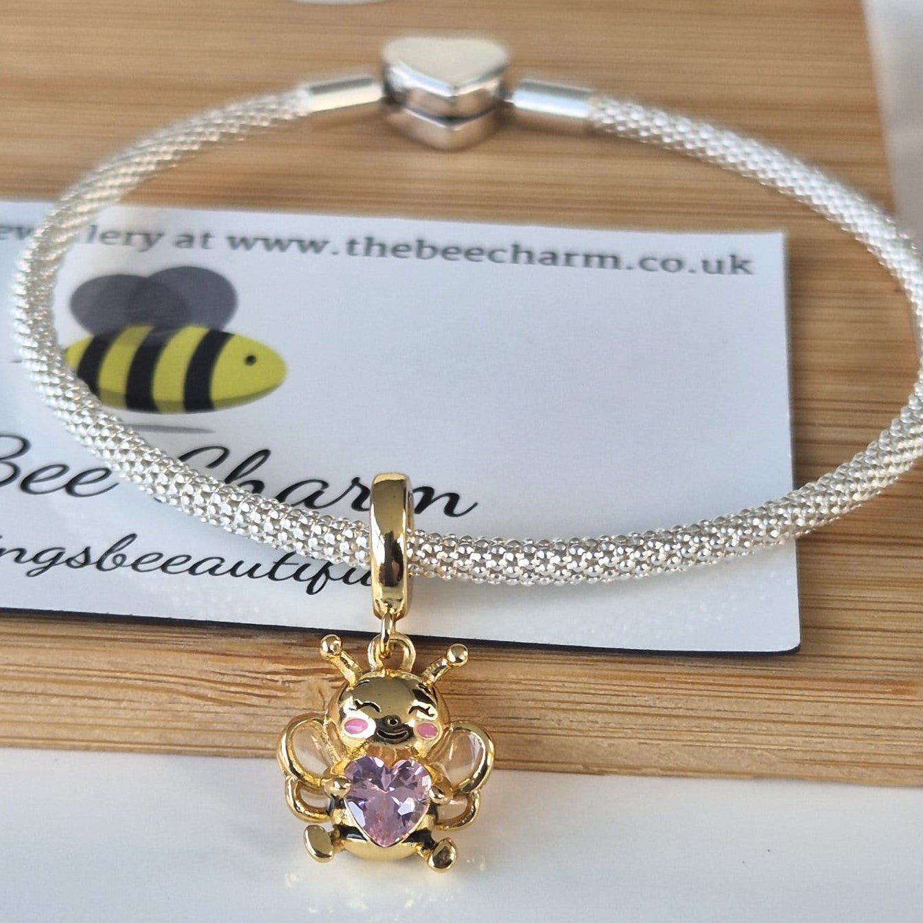 Golden Bumble Bee Charm - The Bee Charm