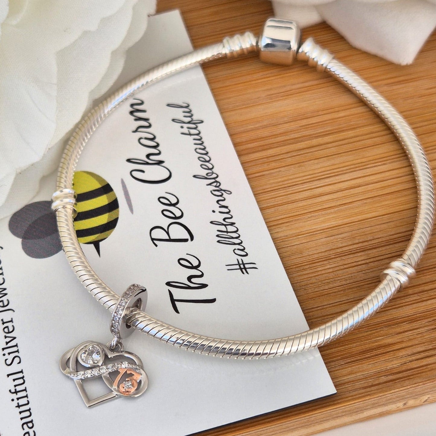 Happy 13th Birthday Charm - The Bee Charm