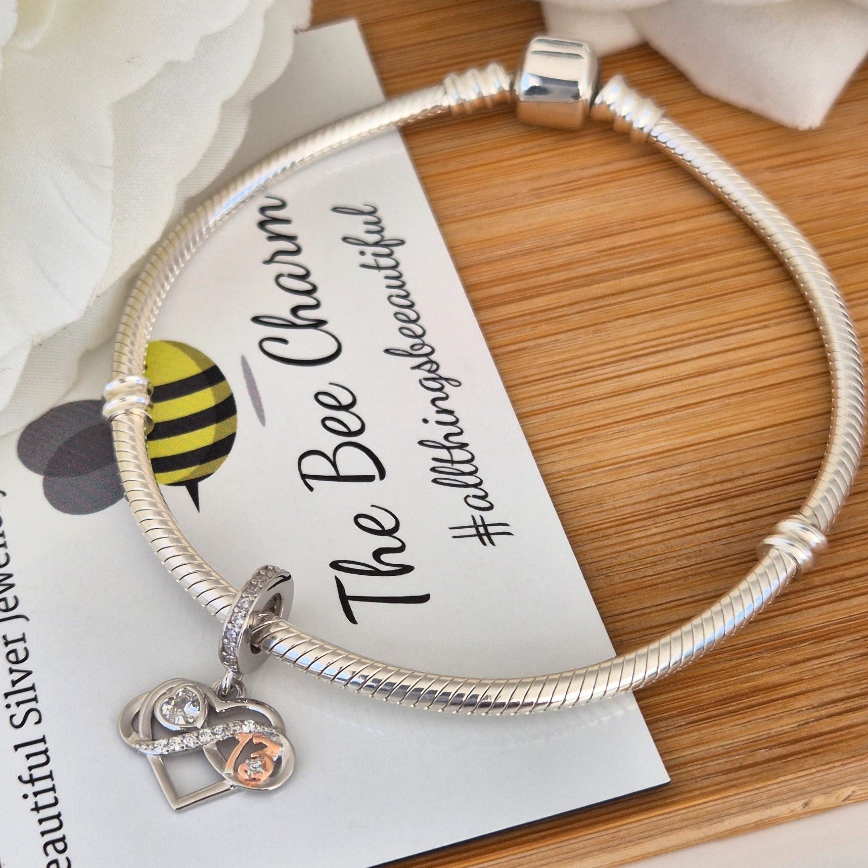 Happy 13th Birthday Charm - The Bee Charm